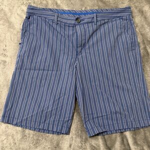Tommy‎ Bahama Men’s Blue Striped Golf Shorts Nylon Stretch Mens Size 36
